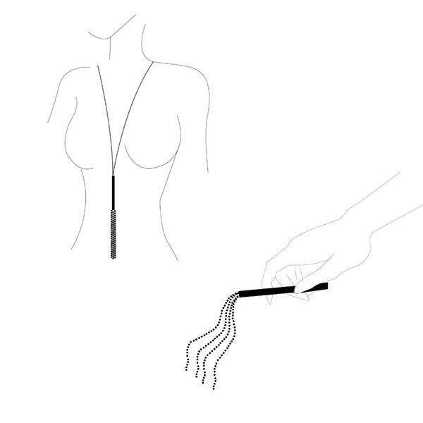 Ланцюжок батіг на шию bijoux indiscrets magnifique necklace whip gold, прикраса для тіла Ланцюжок батіг на шию bijoux indiscrets magnifique necklace whip gold, прикраса для тіла