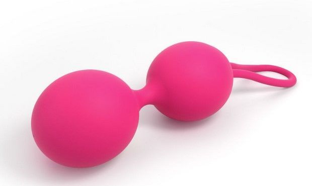 Вагінальні кульки dorcel dual balls magenta, діаметр 3,6см, вага 55гр