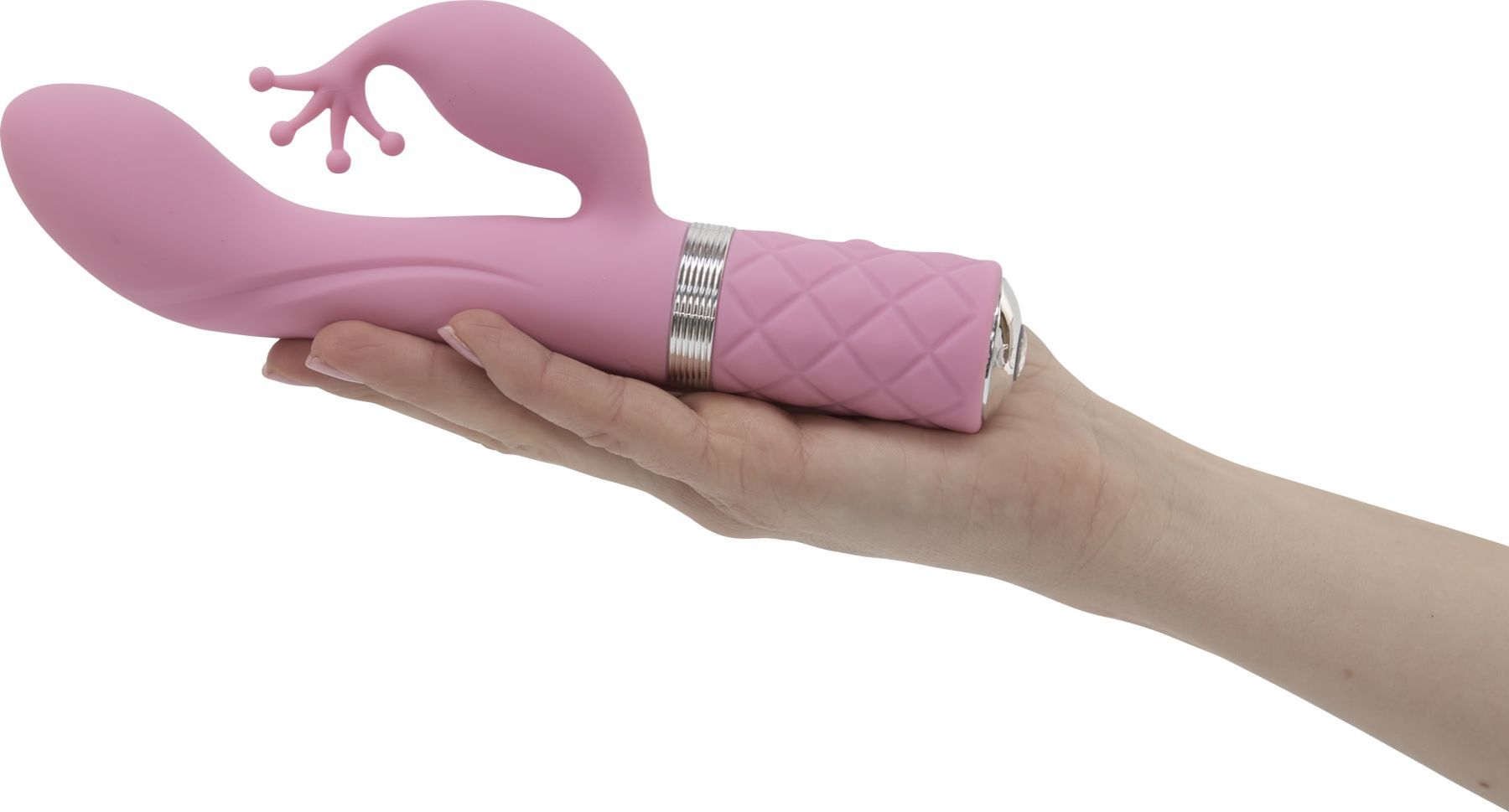 Розкішний вібратор кролик pillow talk kinky pink з кристалом Сваровські, потужний Розкішний вібратор кролик pillow talk kinky pink з кристалом Сваровські, потужний