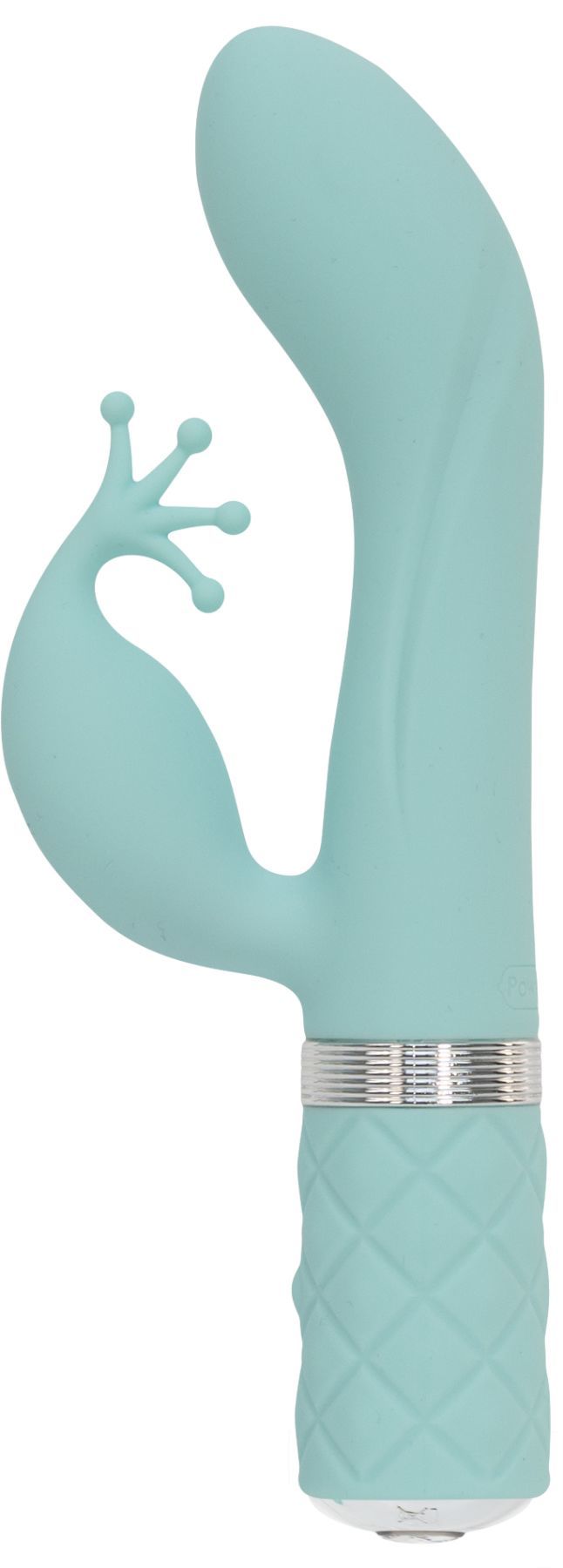 Розкішний вібратор кролик pillow talk kinky teal з кристалом Сваровські, потужний Розкішний вібратор кролик pillow talk kinky teal з кристалом Сваровські, потужний