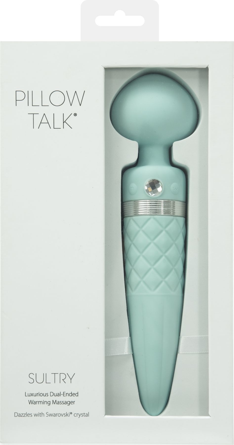 Вібромасажер 2в1 pillow talk sultry teal, класичний масажер і вібратор з ротацією, підігрів Вібромасажер 2в1 pillow talk sultry teal, класичний масажер і вібратор з ротацією, підігрів