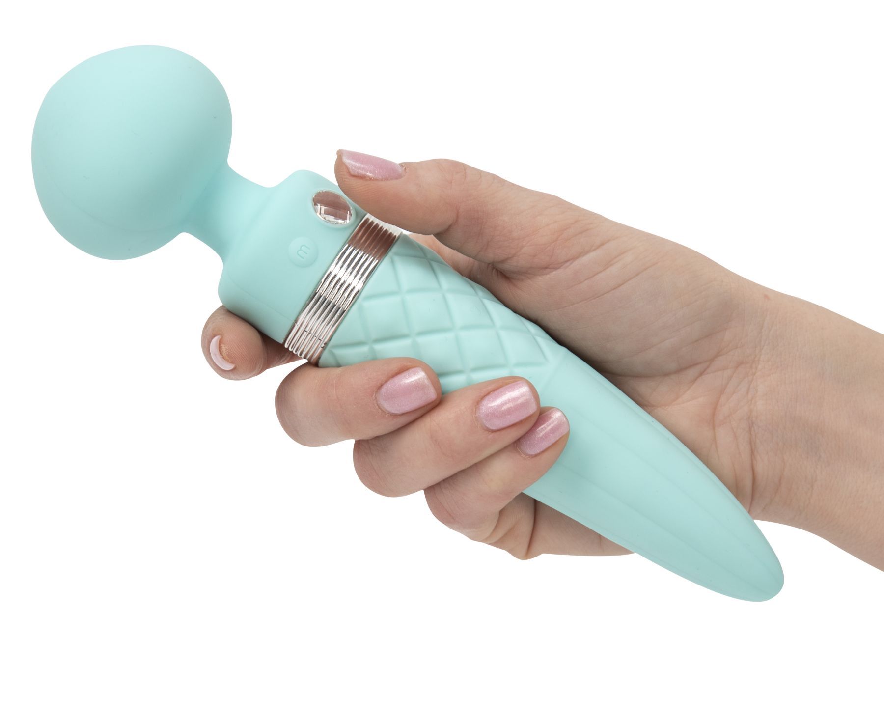 Вібромасажер 2в1 pillow talk sultry teal, класичний масажер і вібратор з ротацією, підігрів Вібромасажер 2в1 pillow talk sultry teal, класичний масажер і вібратор з ротацією, підігрів