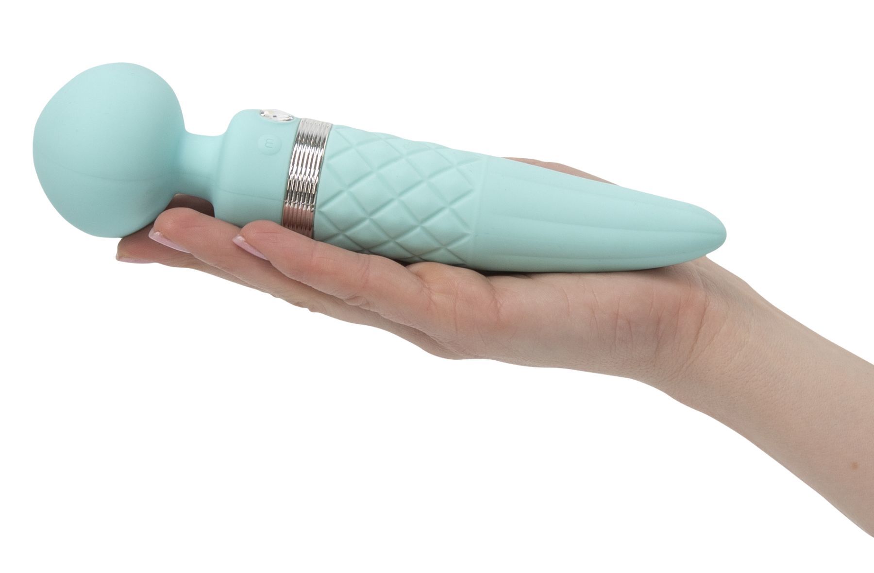 Вібромасажер 2в1 pillow talk sultry teal, класичний масажер і вібратор з ротацією, підігрів Вібромасажер 2в1 pillow talk sultry teal, класичний масажер і вібратор з ротацією, підігрів