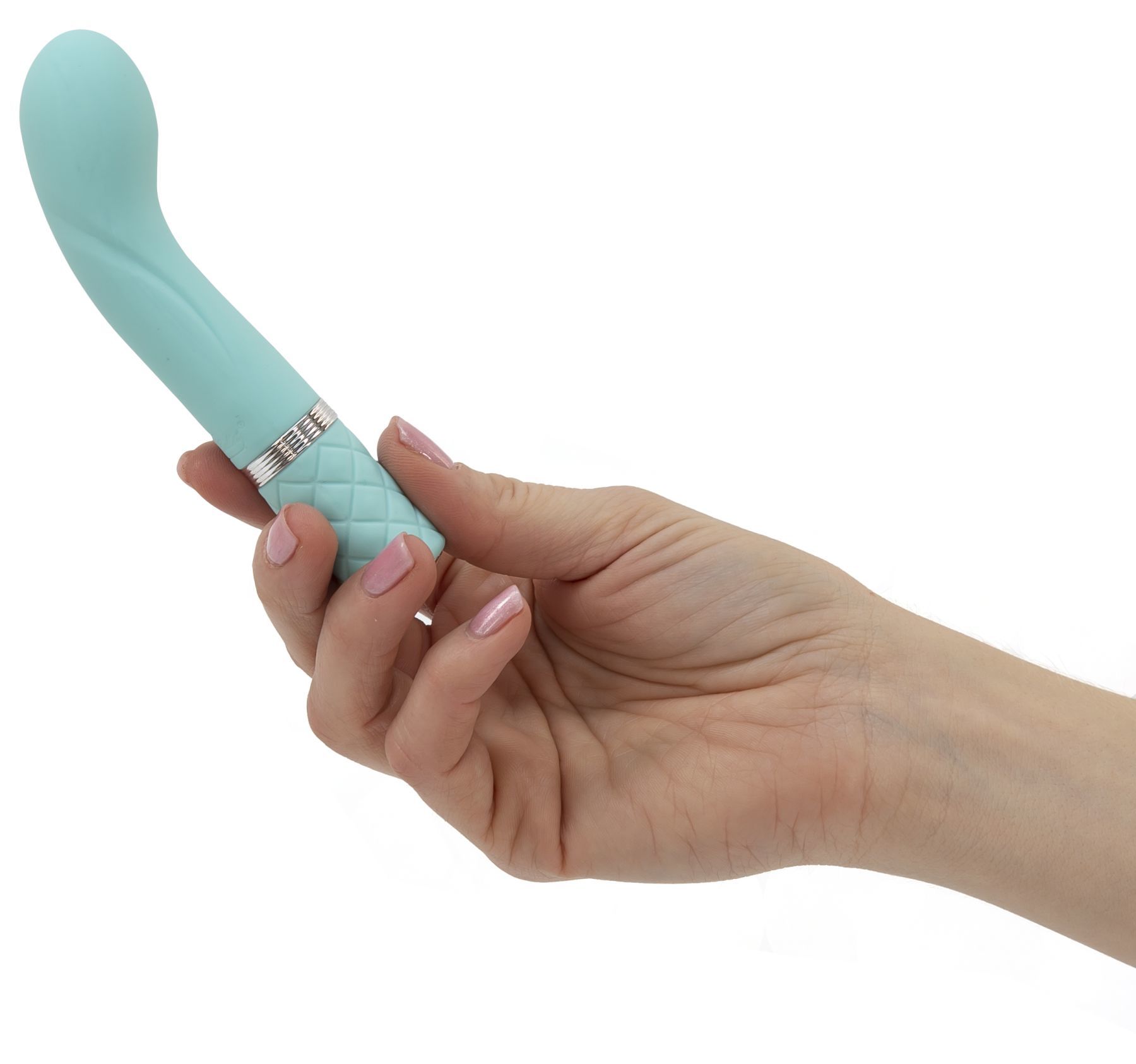Розкішний вібратор pillow talk racy teal з кристалом swarovski для точки g, подарункове паковання Розкішний вібратор pillow talk racy teal з кристалом swarovski для точки g, подарункове паковання