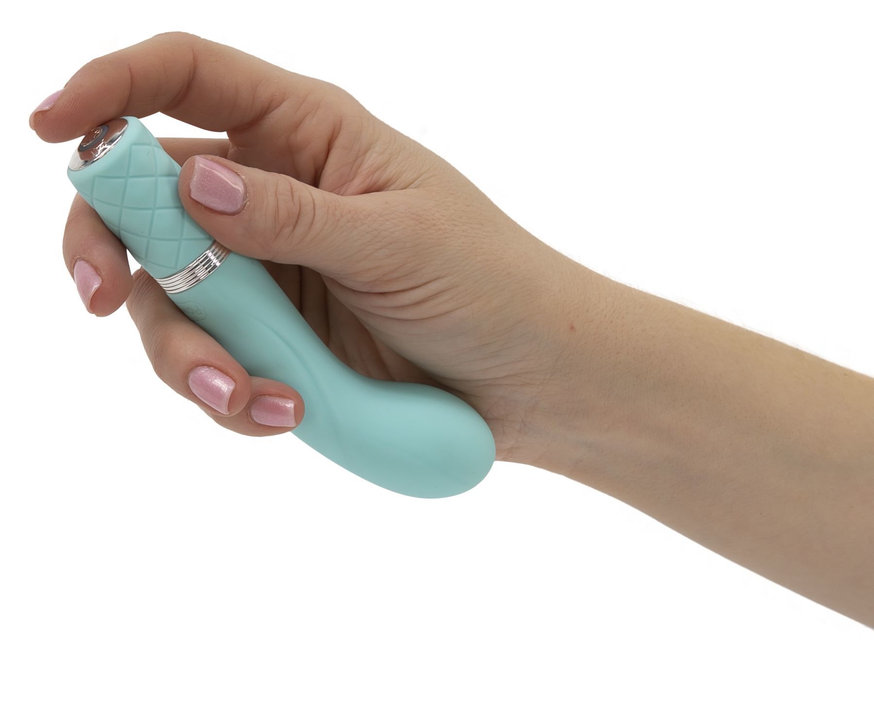 Розкішний вібратор pillow talk racy teal з кристалом swarovski для точки g, подарункове паковання Розкішний вібратор pillow talk racy teal з кристалом swarovski для точки g, подарункове паковання