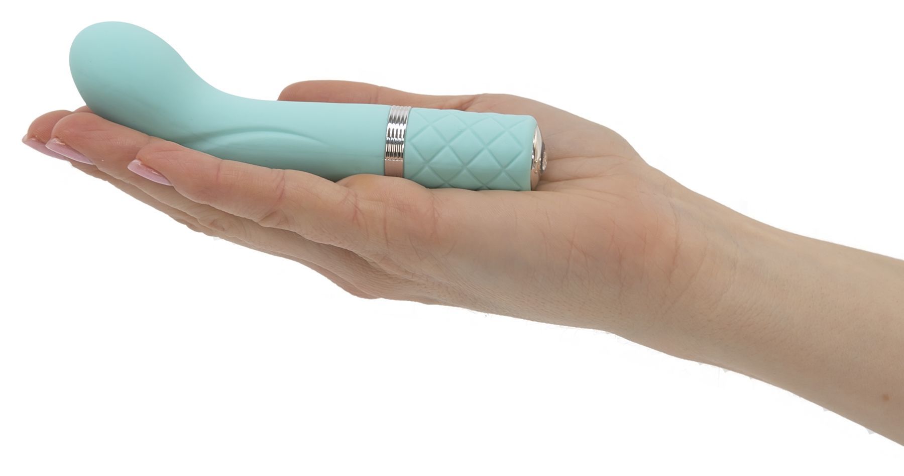 Розкішний вібратор pillow talk racy teal з кристалом swarovski для точки g, подарункове паковання Розкішний вібратор pillow talk racy teal з кристалом swarovski для точки g, подарункове паковання