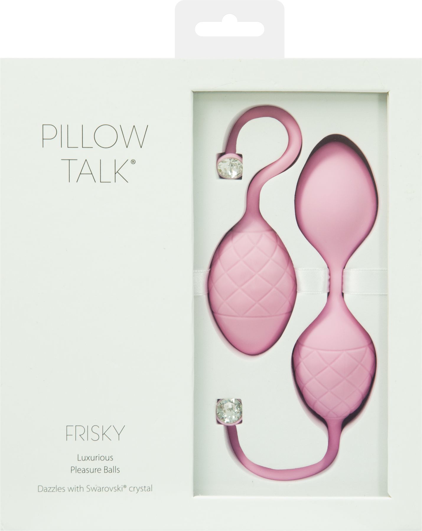 Розкішні вагінальні кульки pillow talk frisky pink з кристалом, діаметр 3,2 см, вага 49 75гр Розкішні вагінальні кульки pillow talk frisky pink з кристалом, діаметр 3,2 см, вага 49 75гр