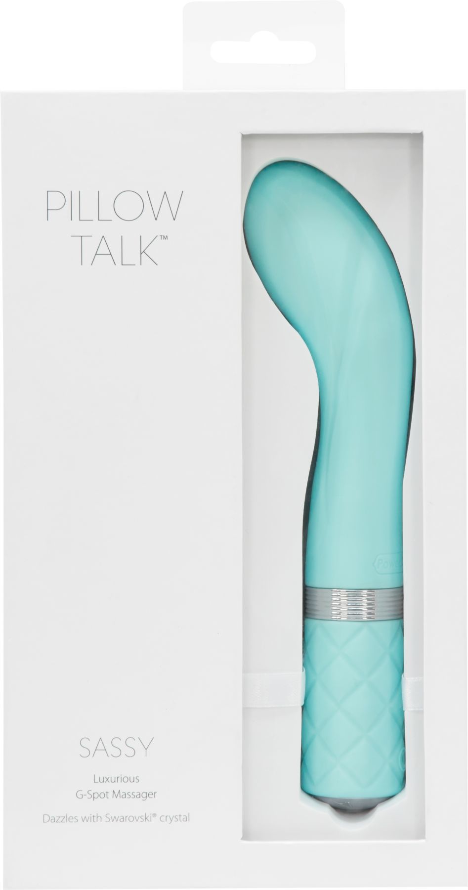 Розкішний вібратор pillow talk sassy teal з кристалом Сваровські для точки g, подарункова упаковка Розкішний вібратор pillow talk sassy teal з кристалом Сваровські для точки g, подарункова упаковка