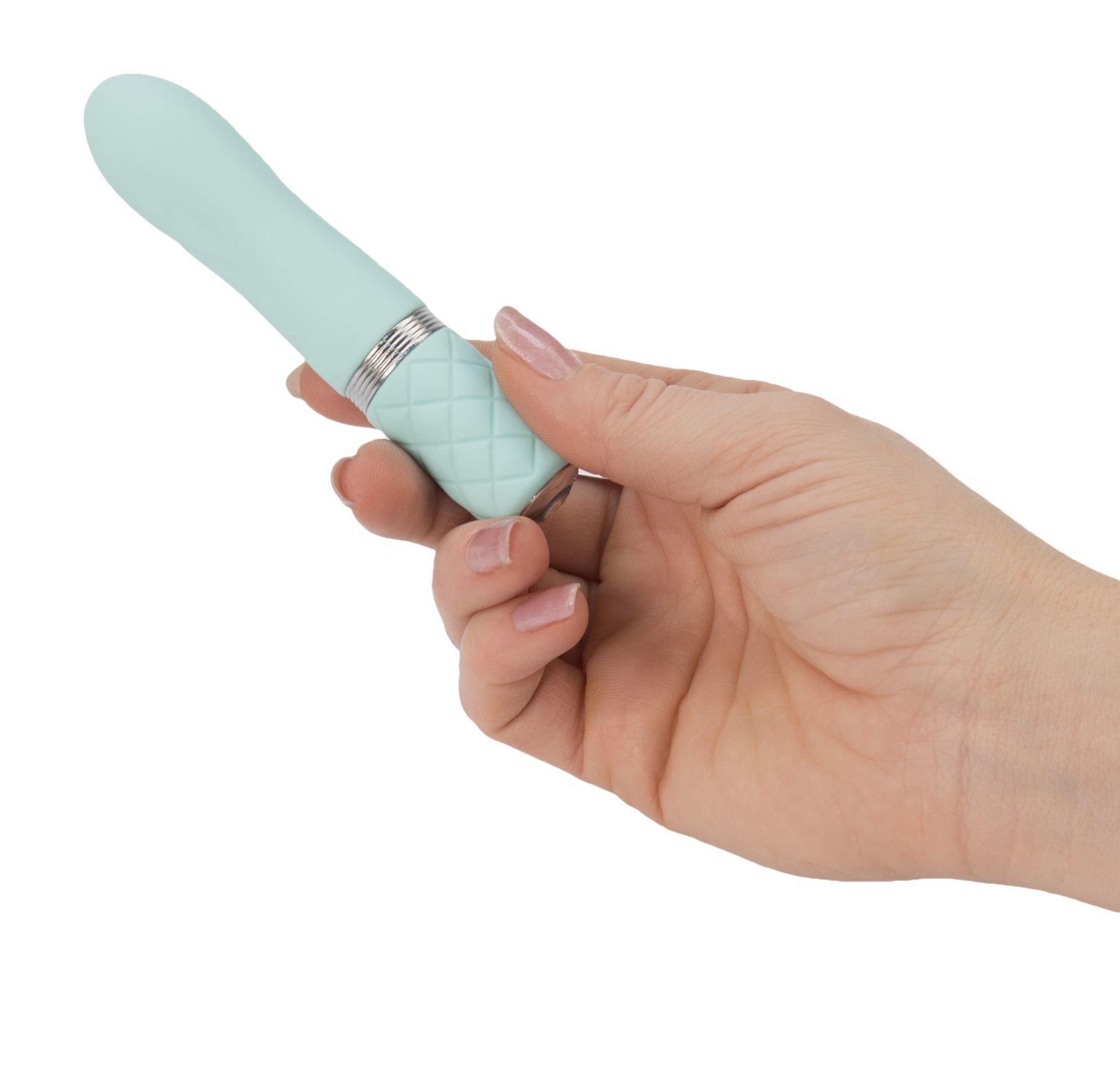 Розкішний вібратор pillow talk flirty teal з кристалом swarovski, гнучка головка Розкішний вібратор pillow talk flirty teal з кристалом swarovski, гнучка головка