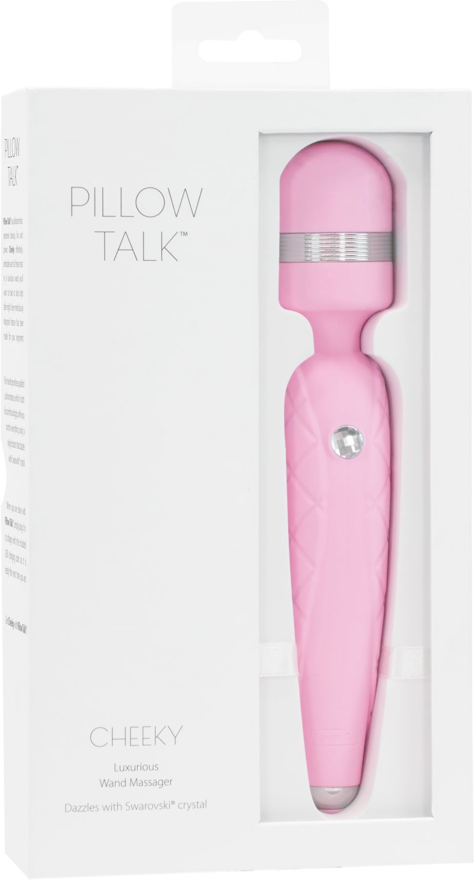 Розкішний вібромасажер pillow talk cheeky pink з кристалом swarovsky, плавне підвищення потужності Розкішний вібромасажер pillow talk cheeky pink з кристалом swarovsky, плавне підвищення потужності