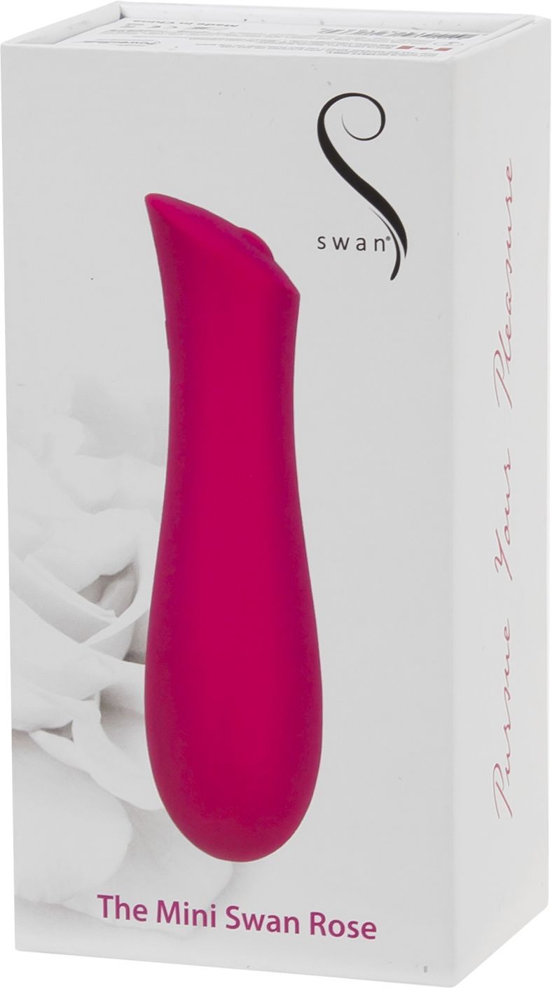 Мінівібратор the mini swan rose з плавним збільшенням інтенсивності вібрації, силікон