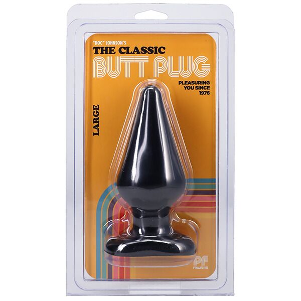 Анальна пробка doc johnson smooth classic large black, макс. діаметр 5,7 см Анальна пробка doc johnson smooth classic large black, макс. діаметр 5,7 см