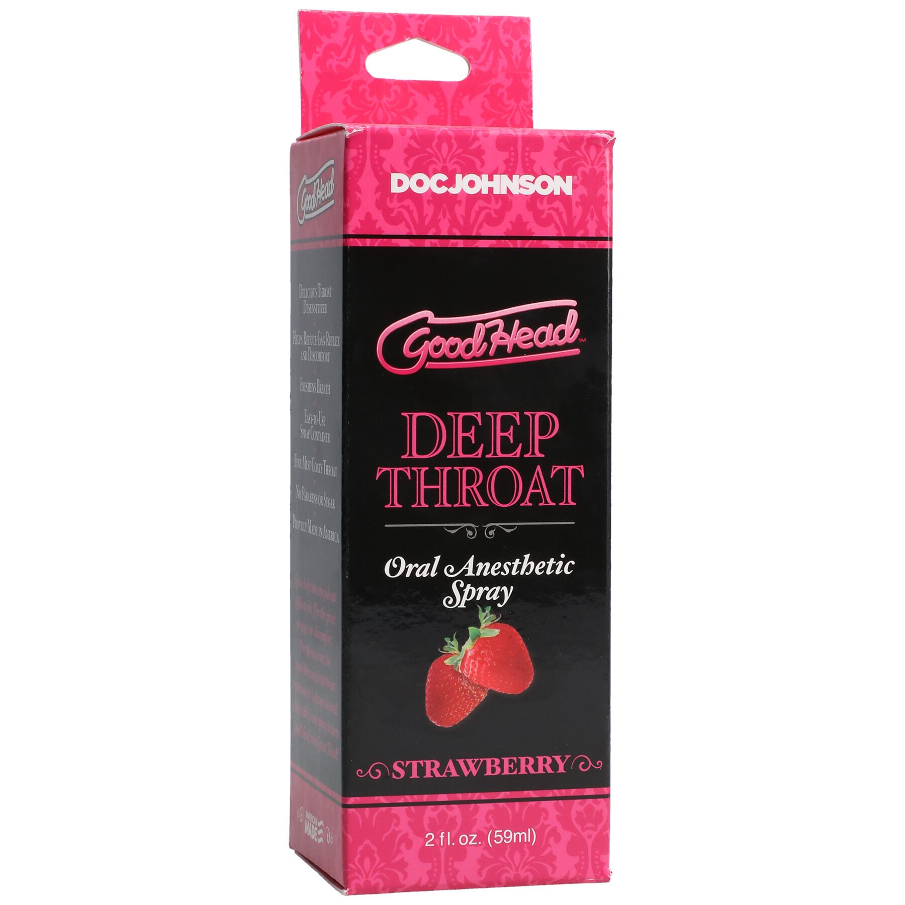Спрей для мінету doc johnson goodhead deepthroat spray sweet strawberry 59 мл для глибокого мінету Спрей для мінету doc johnson goodhead deepthroat spray sweet strawberry 59 мл для глибокого мінету