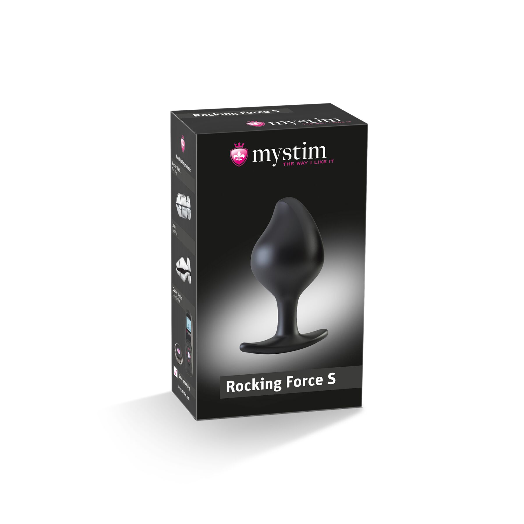 Силіконова анальна пробка mystim rocking force s для електростимулятора, діаметр 3,7 см Силіконова анальна пробка mystim rocking force s для електростимулятора, діаметр 3,7 см