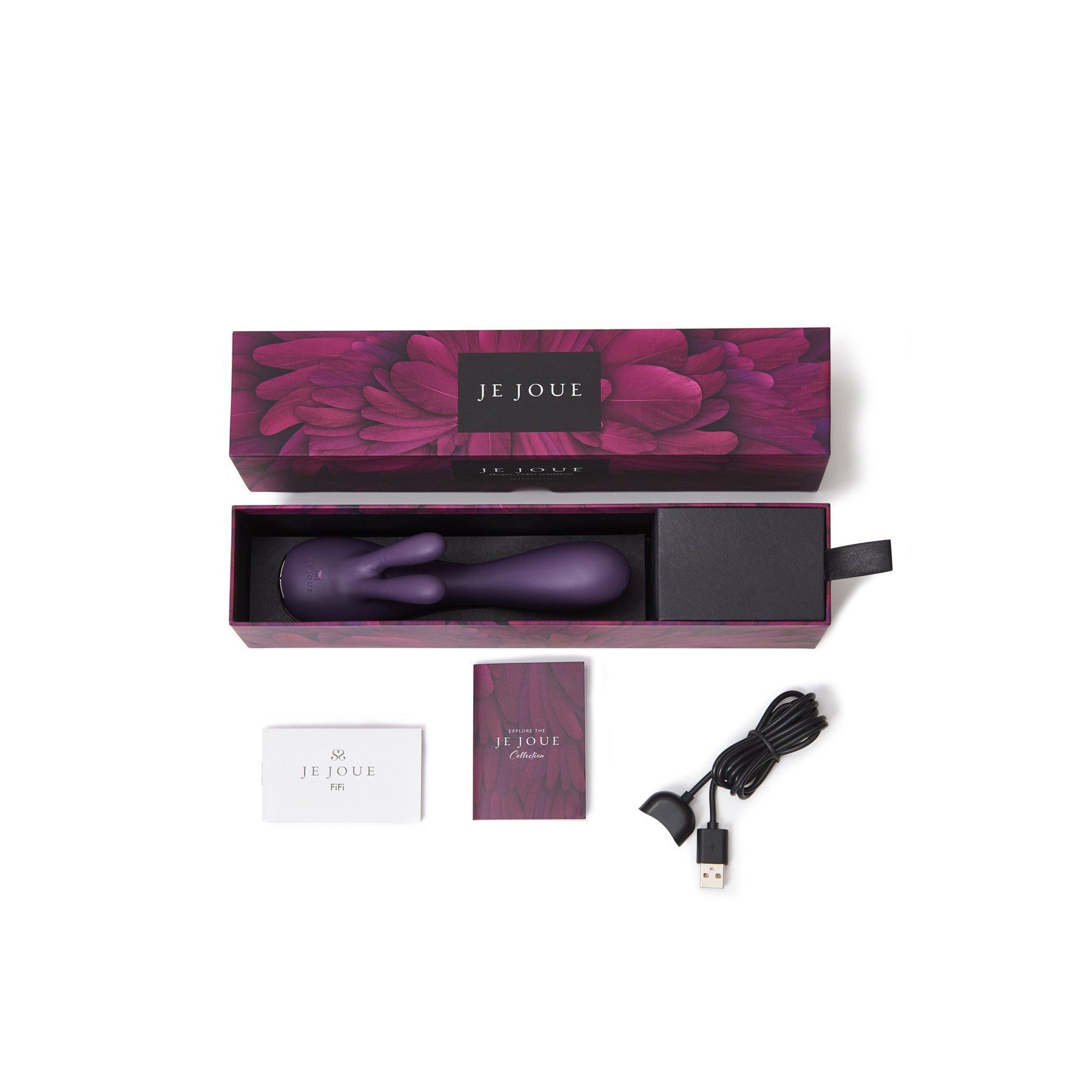 Вібратор кролик je joue fifi purple з трьома моторами, глибока вібрація Вібратор кролик je joue fifi purple з трьома моторами, глибока вібрація