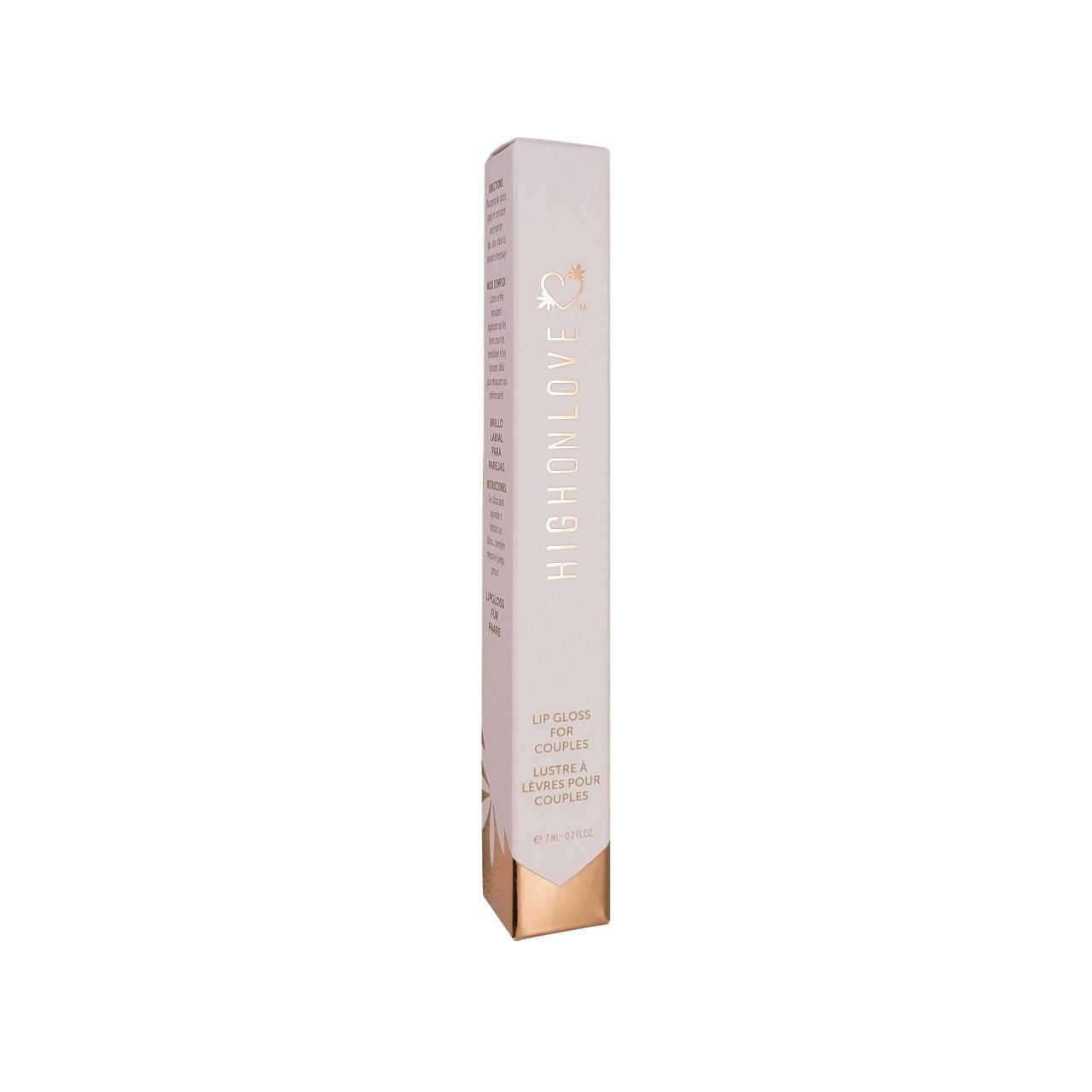 Стимулюючий блиск для губ highonlove couples lip gloss (7 мл) з ефектом вібрації, холод тепло
