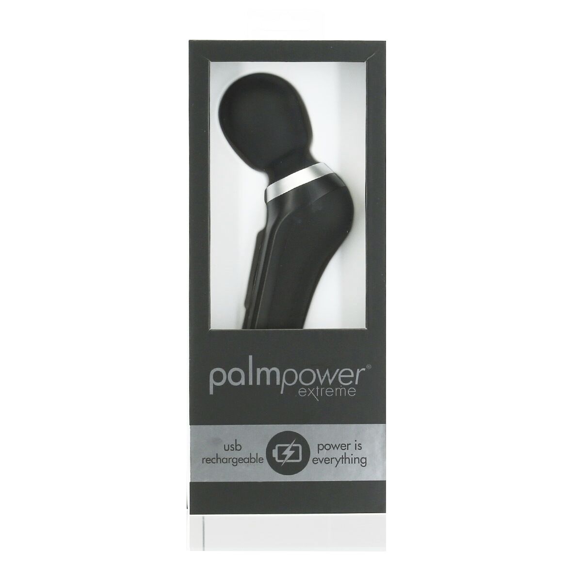 Потужний вібромасажер palmpower extreme black, 7 режимів, гнучка головка, перезаряджуваний Потужний вібромасажер palmpower extreme black, 7 режимів, гнучка головка, перезаряджуваний