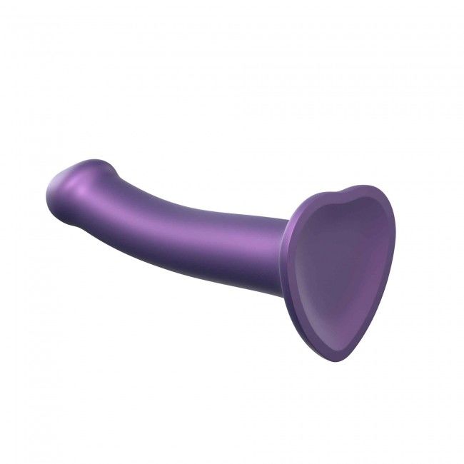 Насадка для страпону strap on me mono density dildo violet m, діам. 3,3 см, одношаровий силікон, гну Насадка для страпону strap on me mono density dildo violet m, діам. 3,3 см, одношаровий силікон, гну