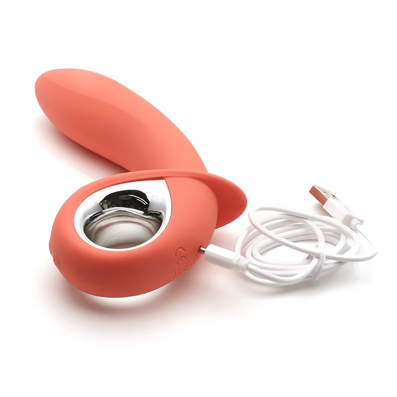 Анальний вібратор kistoy klein orange з кінчиком, що надувається, unisex, діаметр 35 50мм