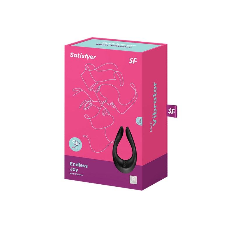 Вібратор для пар satisfyer endless joy black, 3 незалежні мотори, багатофункціональний Вібратор для пар satisfyer endless joy black, 3 незалежні мотори, багатофункціональний