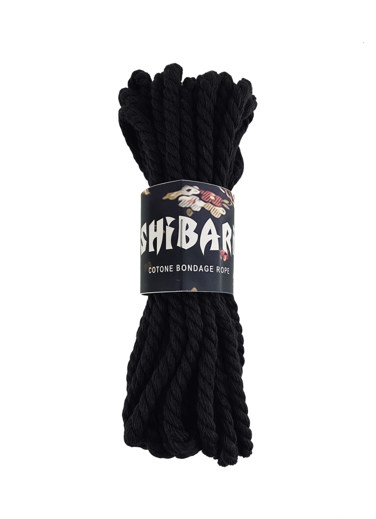 Бавовняна мотузка для шібарі feral feelings shibari rope, 8 м чорна Бавовняна мотузка для шібарі feral feelings shibari rope, 8 м чорна