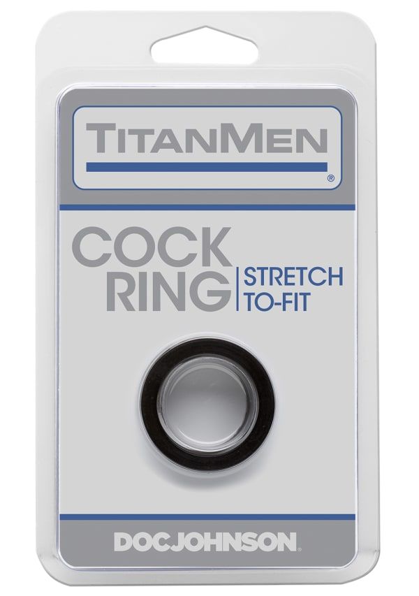 Ерекційне кільце doc johnson titanmen tools cock ring black Ерекційне кільце doc johnson titanmen tools cock ring black