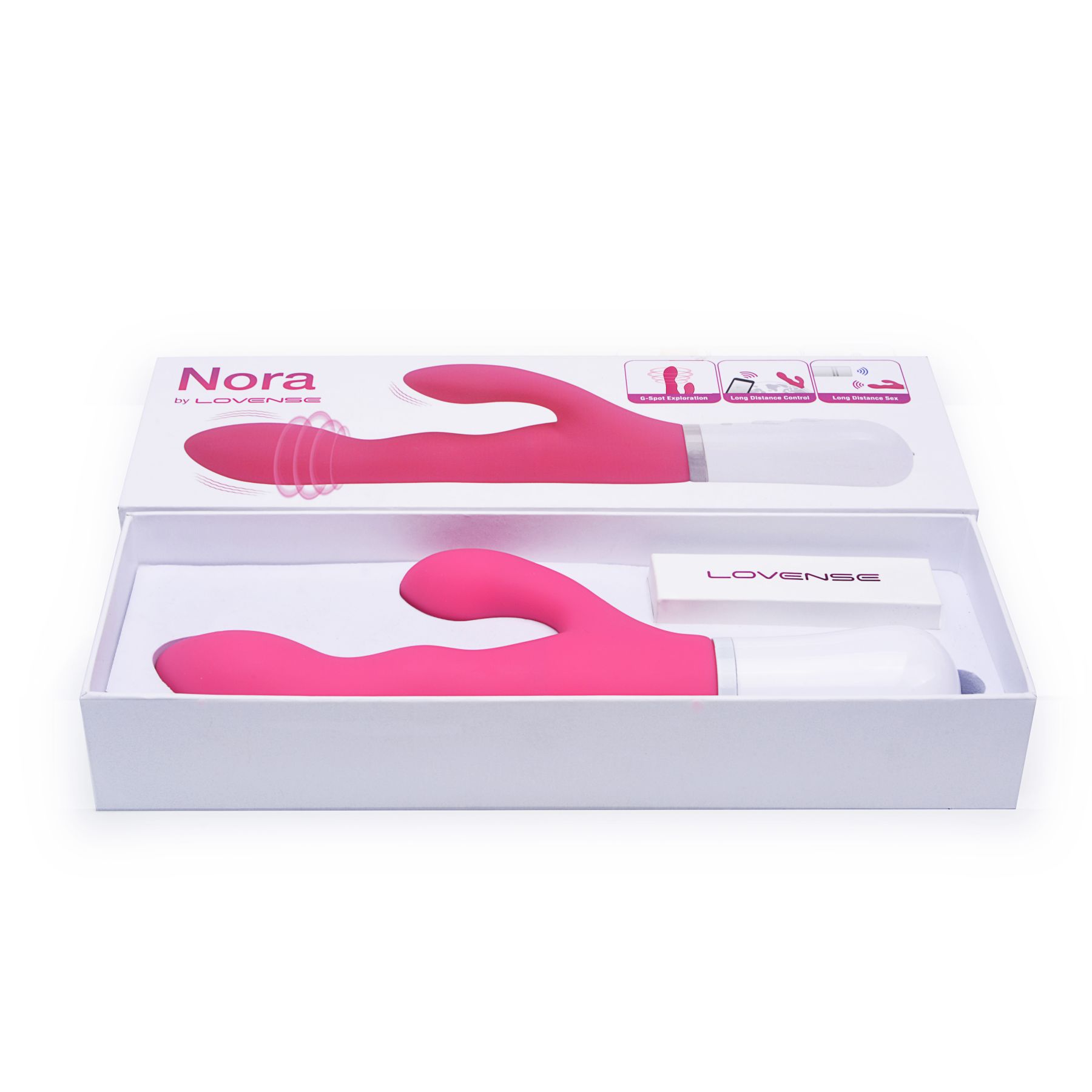 Смарт вібратор кролик lovense nora з обертовим стовбуром Смарт вібратор кролик lovense nora з обертовим стовбуром