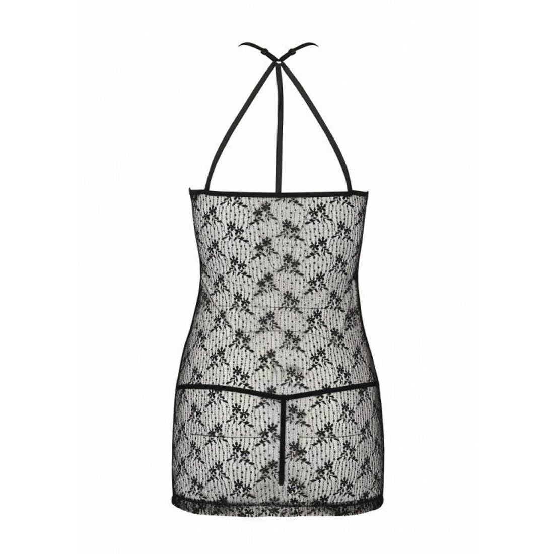Напівпрозора сорочка passion azalia chemise s/m, black Напівпрозора сорочка passion azalia chemise s/m, black