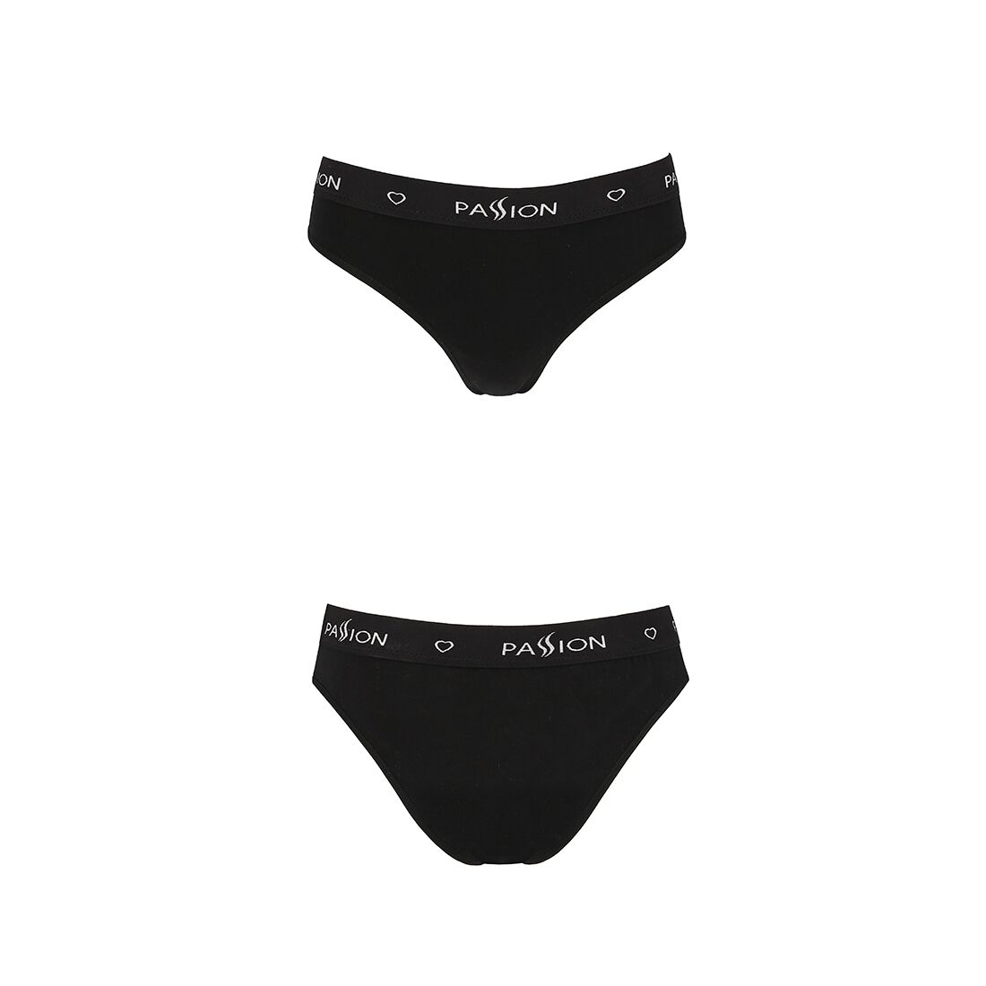 Трусики сліпи з бавовни та еластаном passion ps004 panties l, black Трусики сліпи з бавовни та еластаном passion ps004 panties l, black