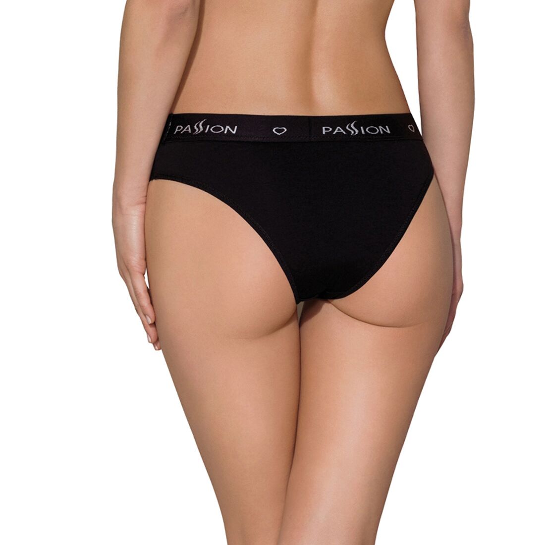 Трусики сліпи з бавовни та еластаном passion ps004 panties xl, black Трусики сліпи з бавовни та еластаном passion ps004 panties xl, black