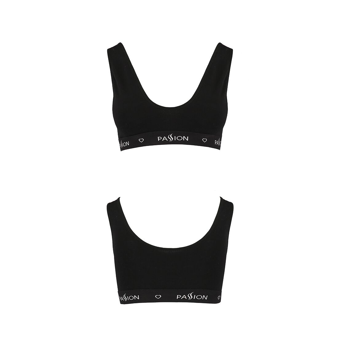 Спортивний топ з широкою гумкою passion ps004 top m, black Спортивний топ з широкою гумкою passion ps004 top m, black