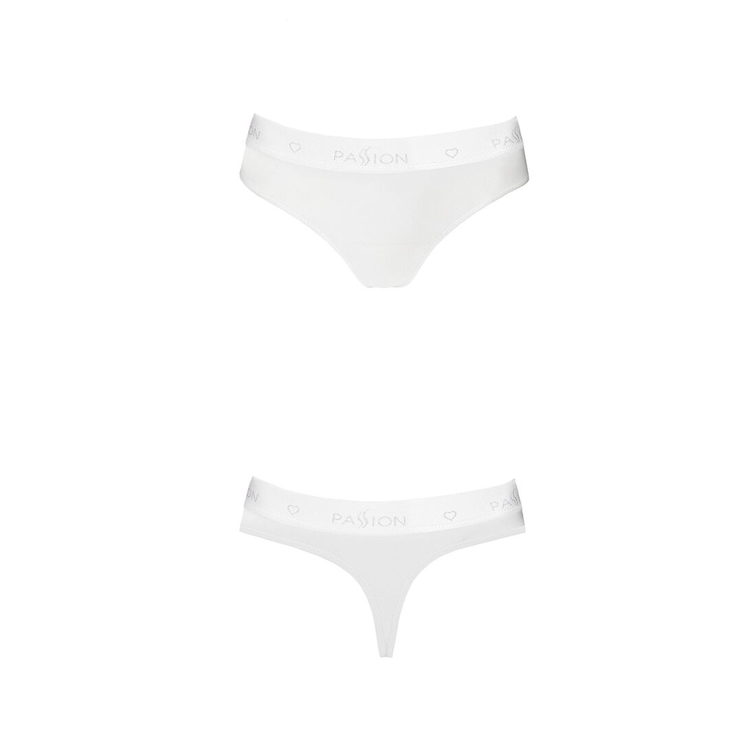 Трусики бразиліана з бавовни passion ps005 panties m, white Трусики бразиліана з бавовни passion ps005 panties m, white