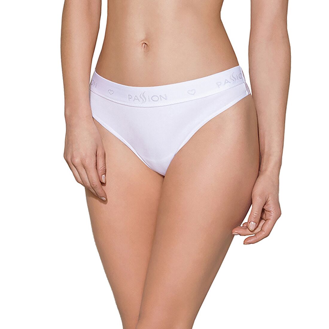 Трусики бразиліана з бавовни passion ps005 panties s, white