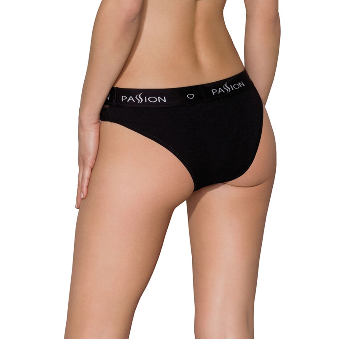 Трусики з прозорою вставкою passion ps006 panties l, black Трусики з прозорою вставкою passion ps006 panties l, black