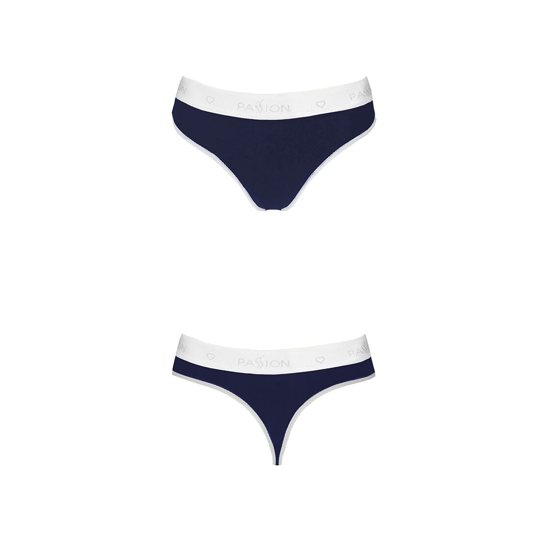 Спортивні трусики стрінги passion ps007 panties xl, navy blue Спортивні трусики стрінги passion ps007 panties xl, navy blue