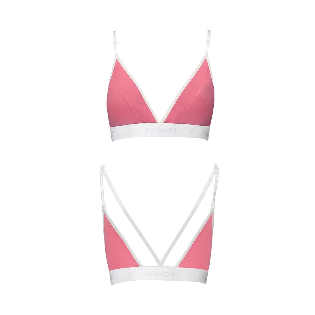 Спортивний топ з подвійними бретелями passion ps007 top l, pink