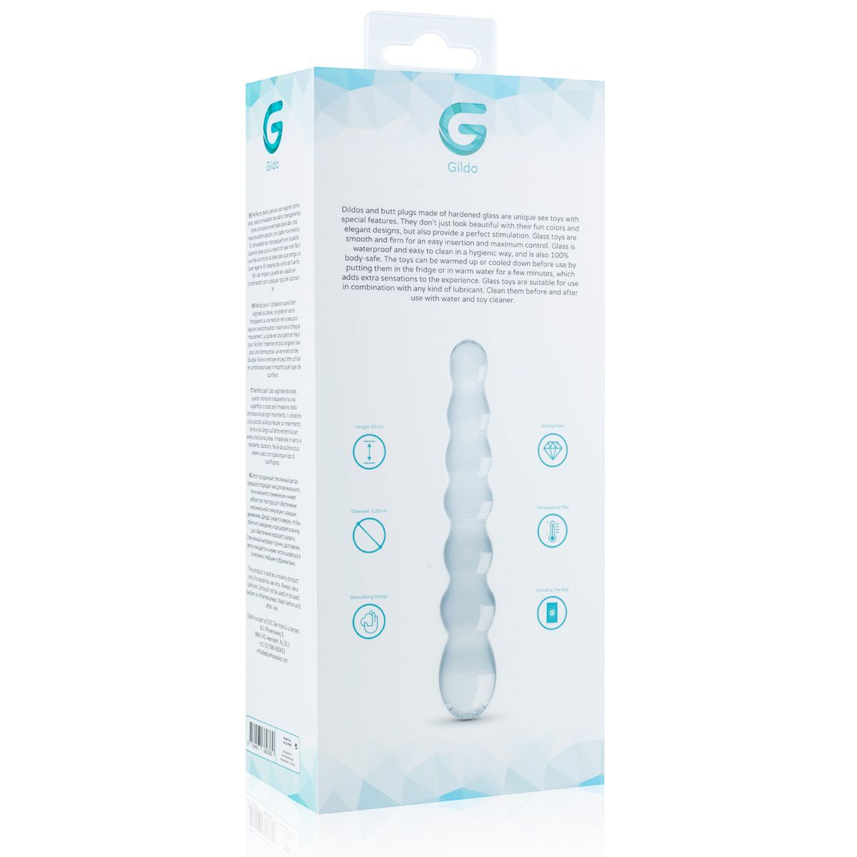 Скляний дилдо у вигляді намистин gildo glass dildo no. 19 Скляний дилдо у вигляді намистин gildo glass dildo no. 19