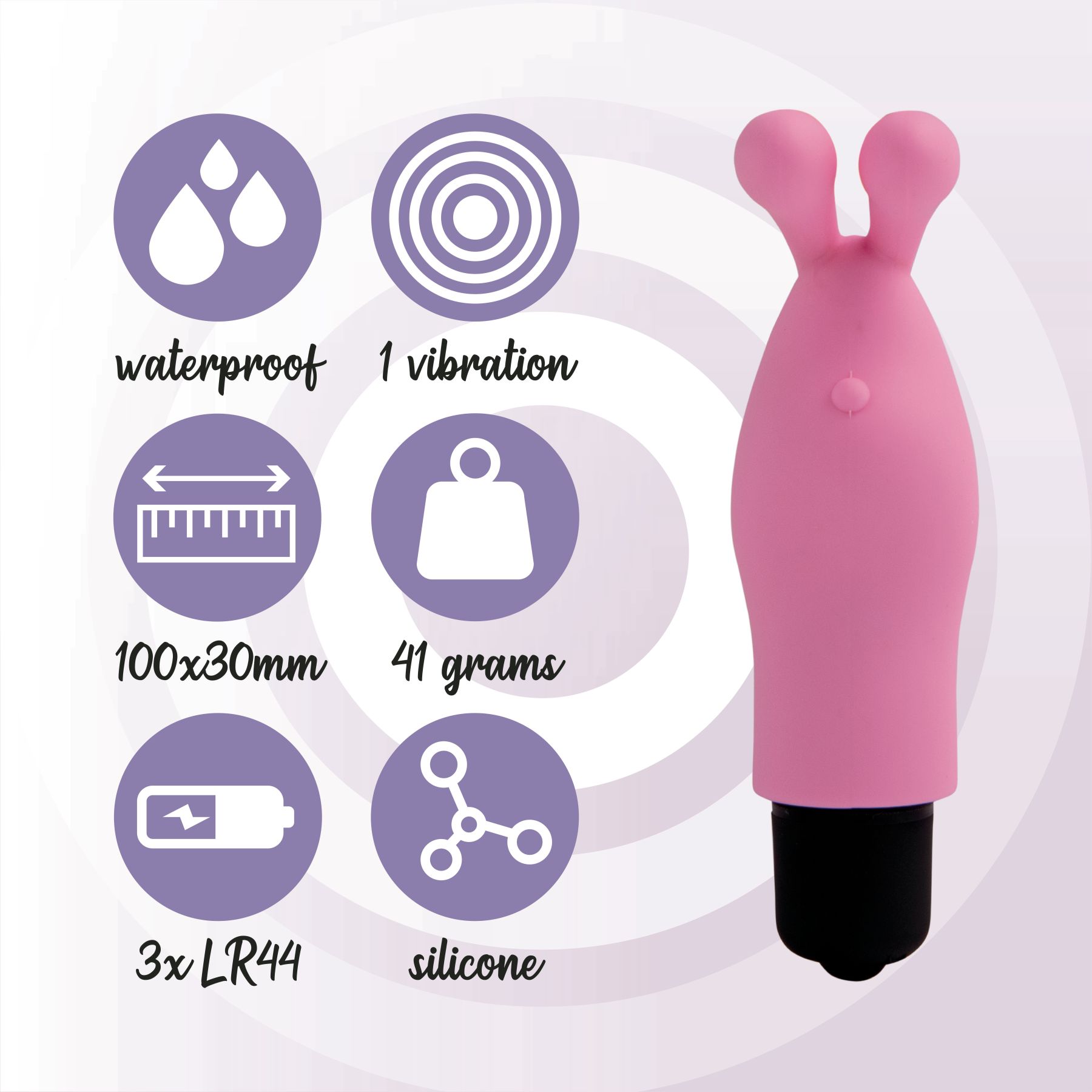 Вібратор на палець feelztoys magic finger vibrator pink Вібратор на палець feelztoys magic finger vibrator pink